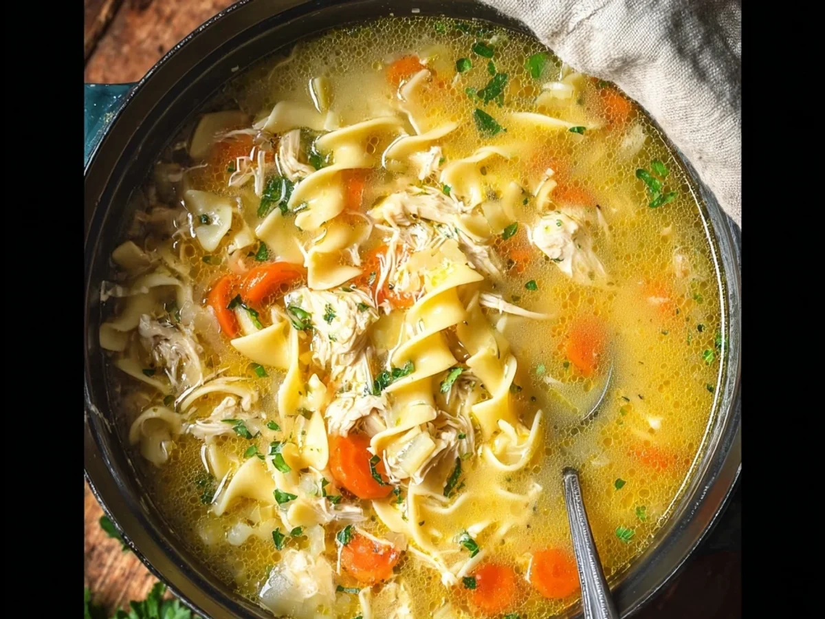 Hearty Homemade Chicken Noodle Soup Recipe - Featured Image