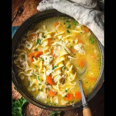 Hearty Homemade Chicken Noodle Soup Recipe