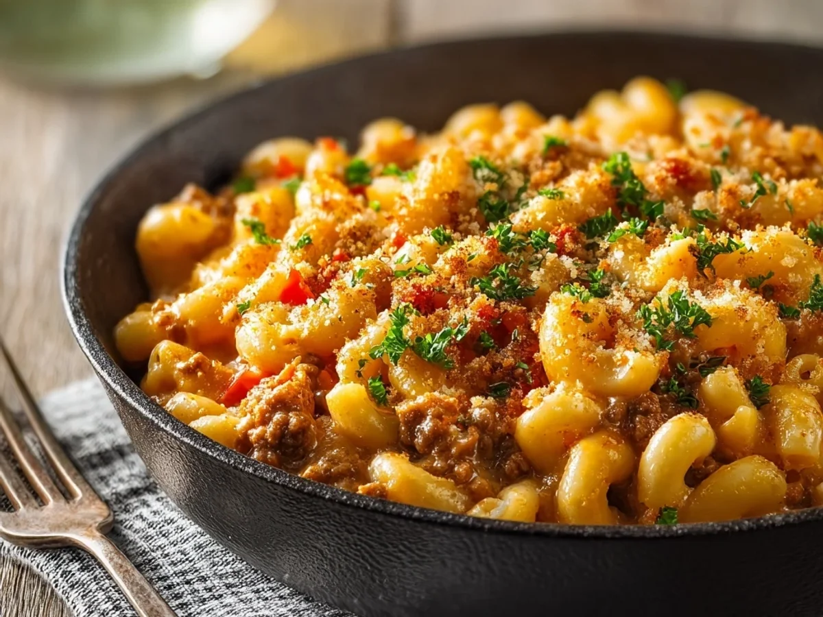 Hearty One Pot Cheeseburger Macaroni - Featured Image