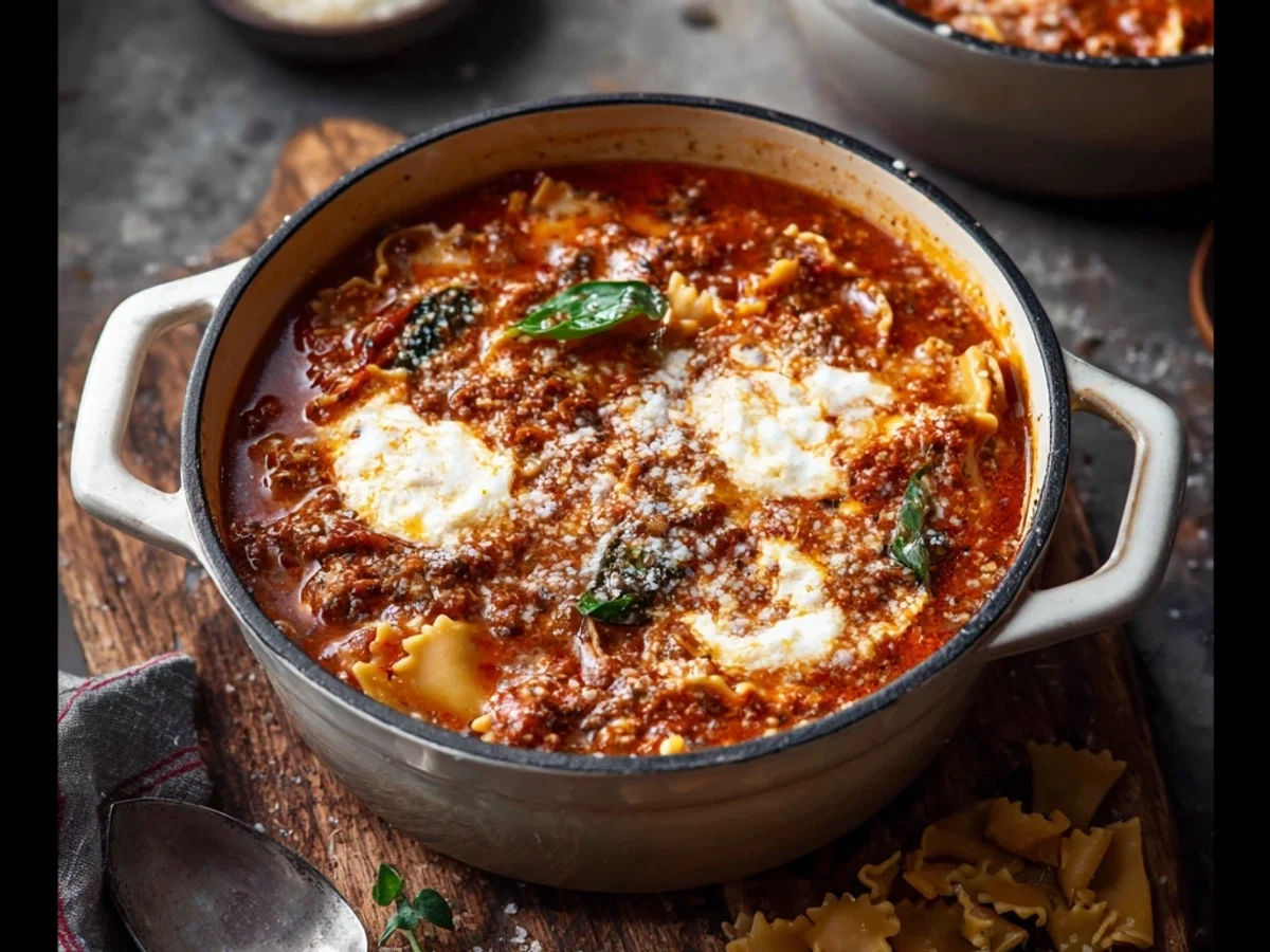 Hearty One-Pot Lasagna Soup: Quick Weeknight Comfort - Featured Image