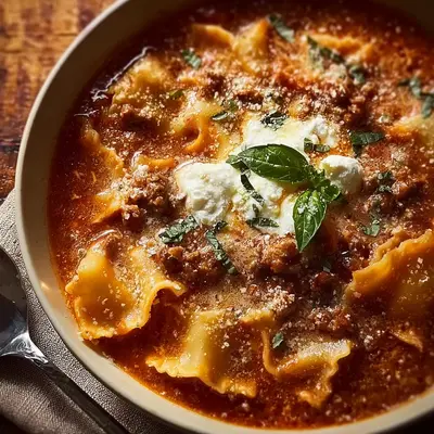 Hearty One Pot Lasagna Soup: Simple Weeknight Comfort