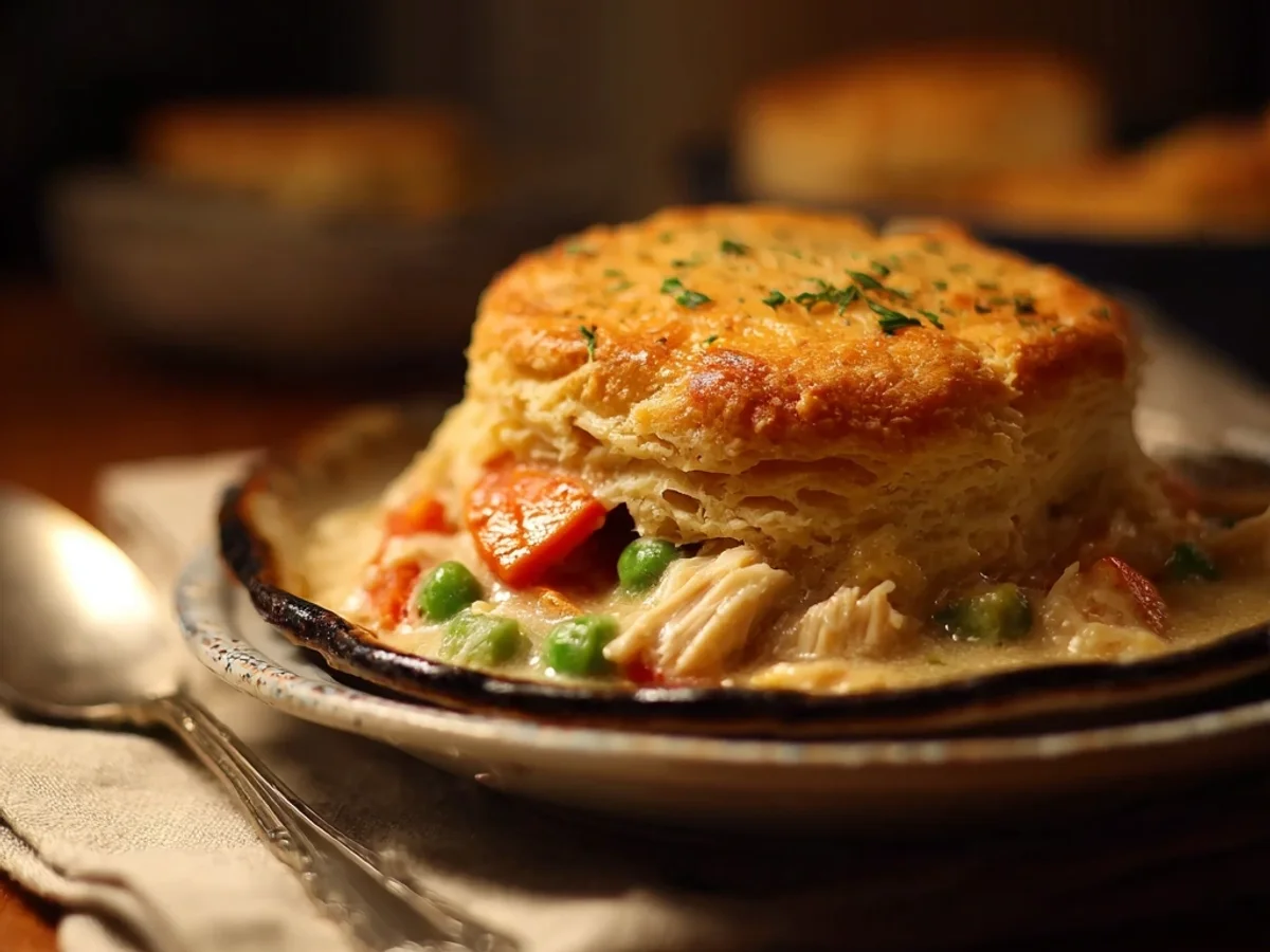 Hearty Red Lobster Biscuit Chicken Pot Pie Recipe - Featured Image