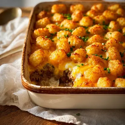 Hearty Tater Tot Casserole with Ground Beef