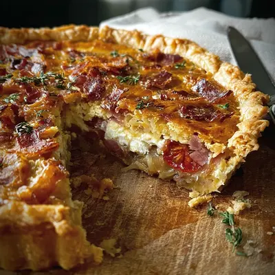 Hearty Turkey Ham Tomato Pie: A Savory Family Favorite