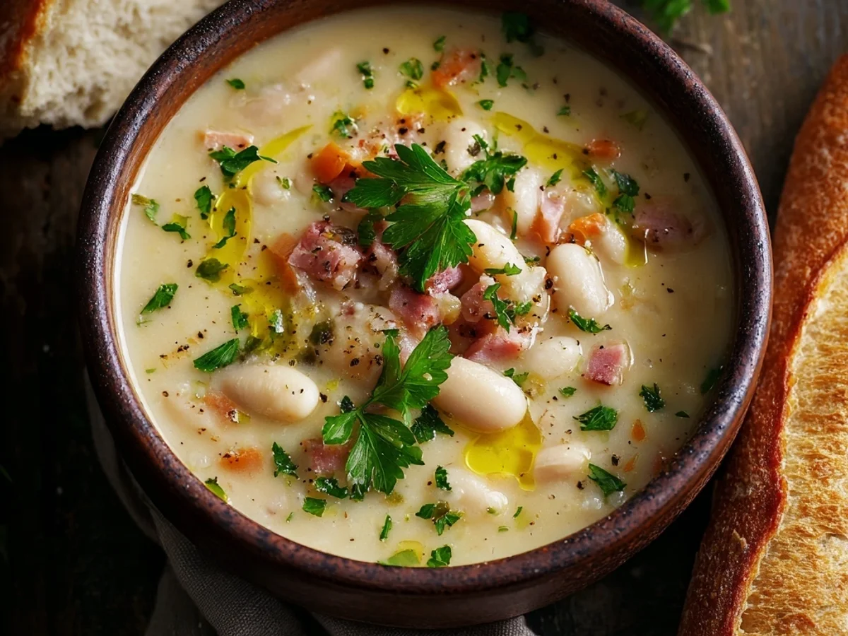 Hearty White Bean Soup with Turkey Ham - Featured Image