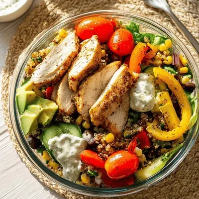 High Protein Lunch: Speedy Chicken & Veggie Bowl