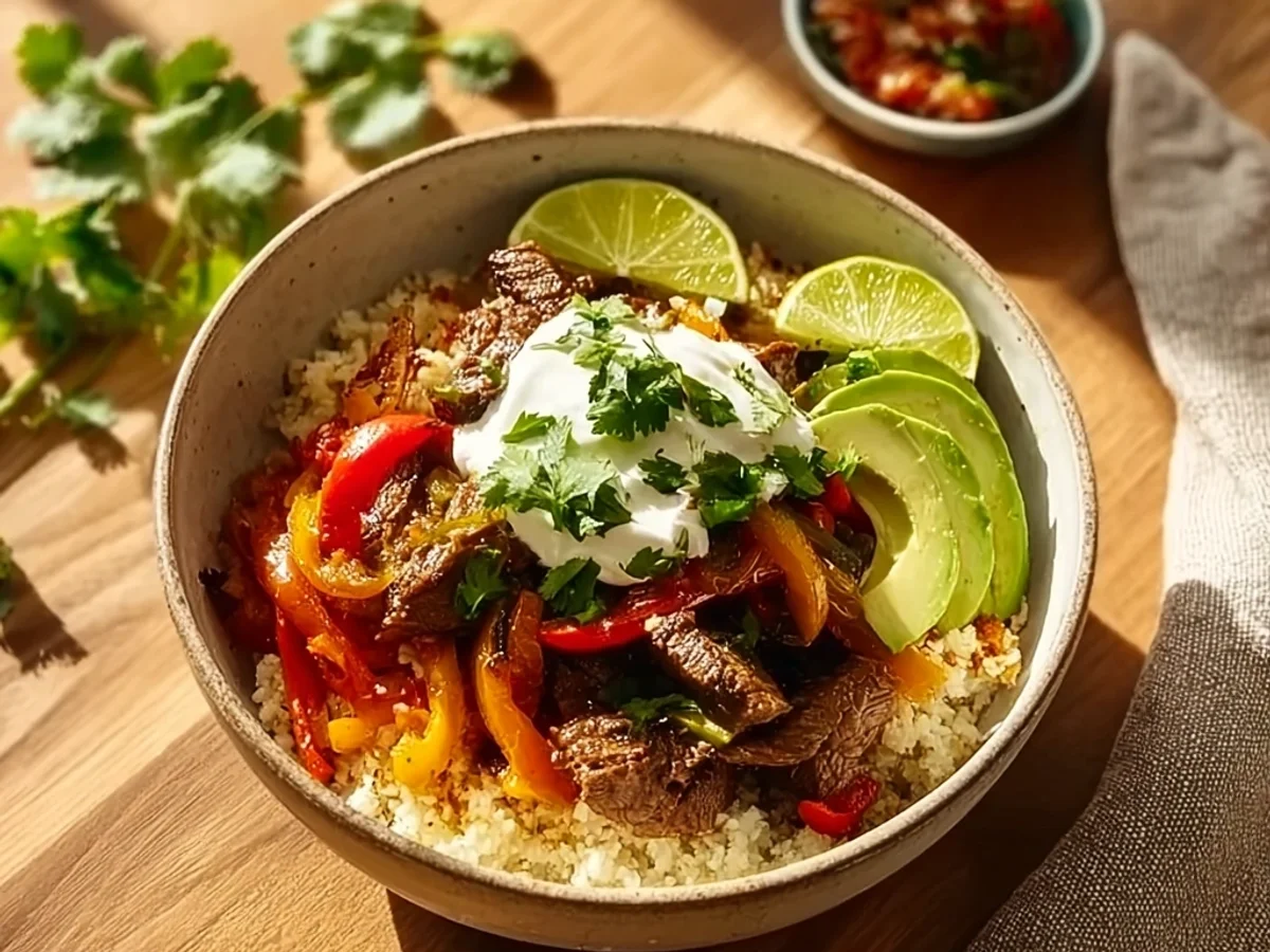 High-Protein Steak Fajita Bowl: Quick Weeknight Meal - Featured Image
