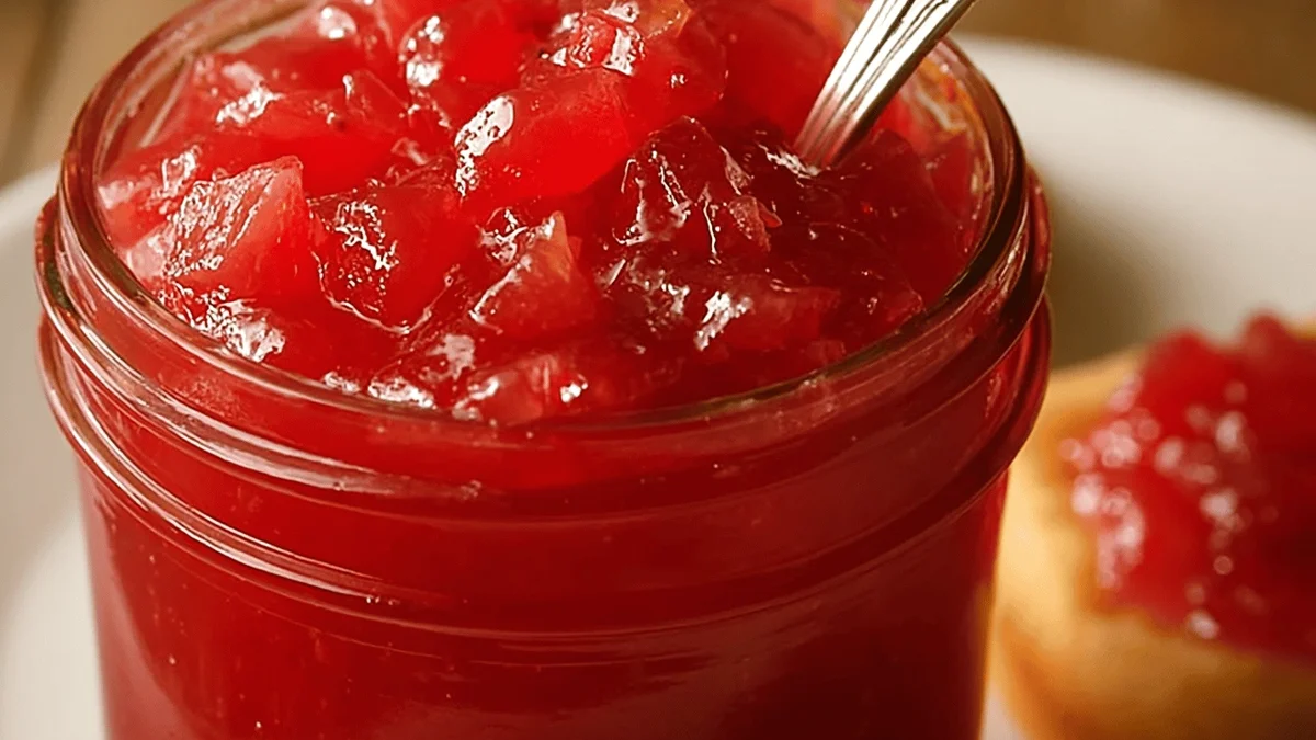 Homemade Amish Rhubarb Jam Recipe