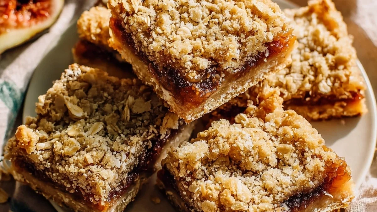 Homemade Fig Bars Oatmeal: Chewy, Sweet & Simple