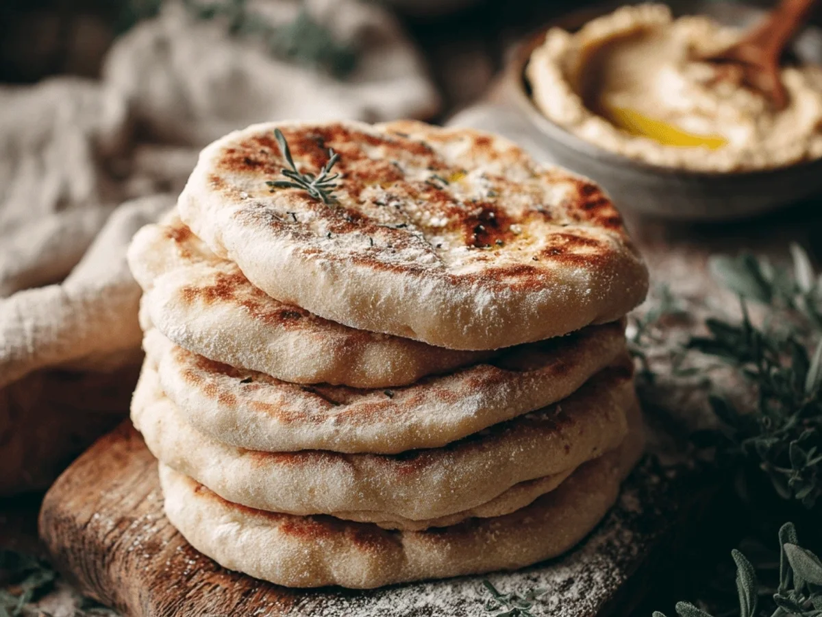Homemade Greek Pita Bread: Soft, Fluffy & Easy! - Featured Image