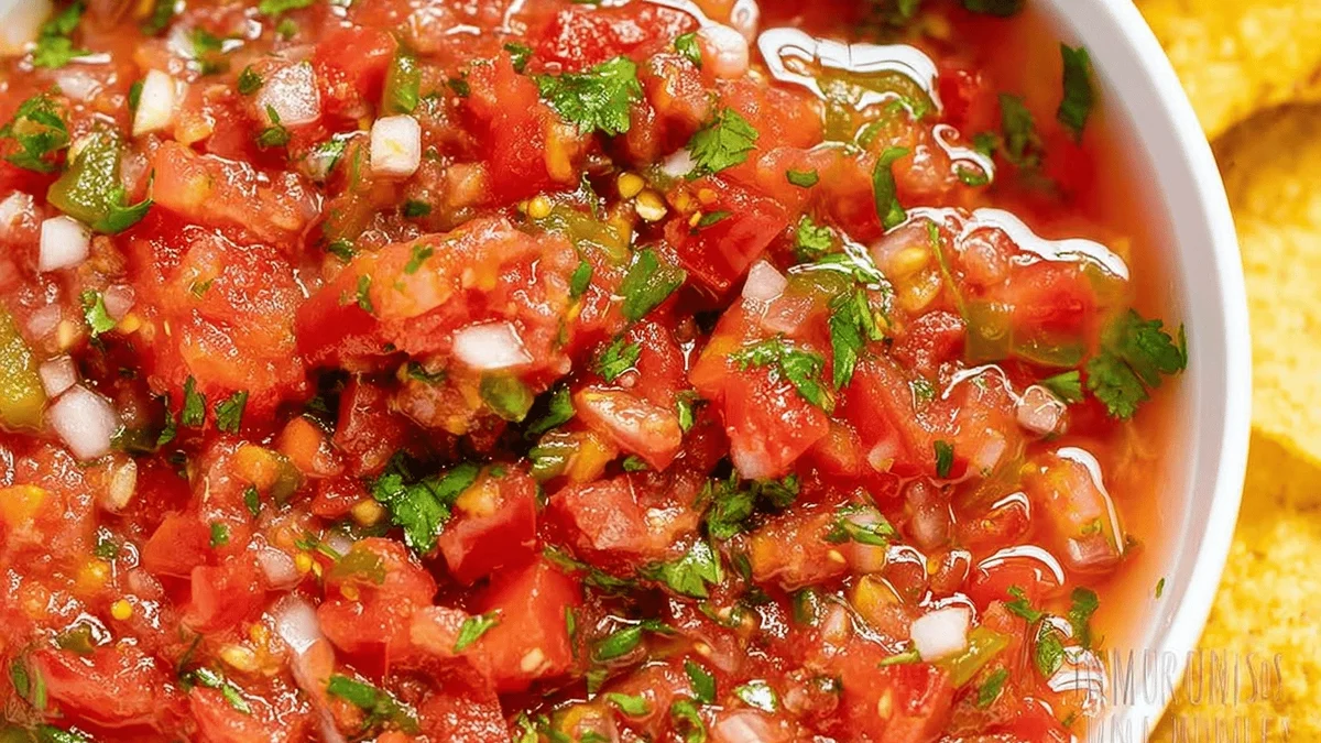 Homemade Salsa with Fresh Tomatoes