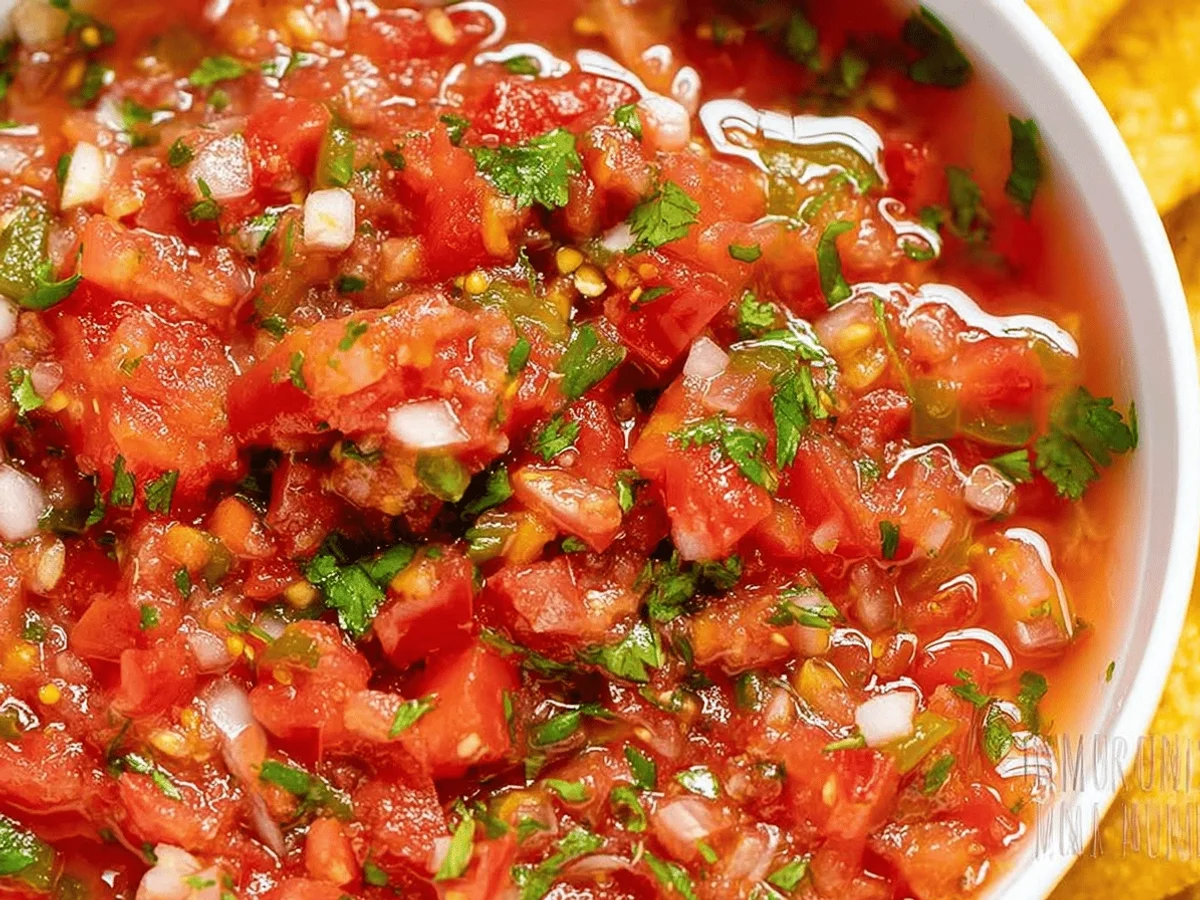 Homemade Salsa with Fresh Tomatoes - Featured Image
