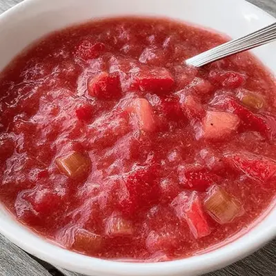 Homemade Strawberry Rhubarb Sauce Recipe