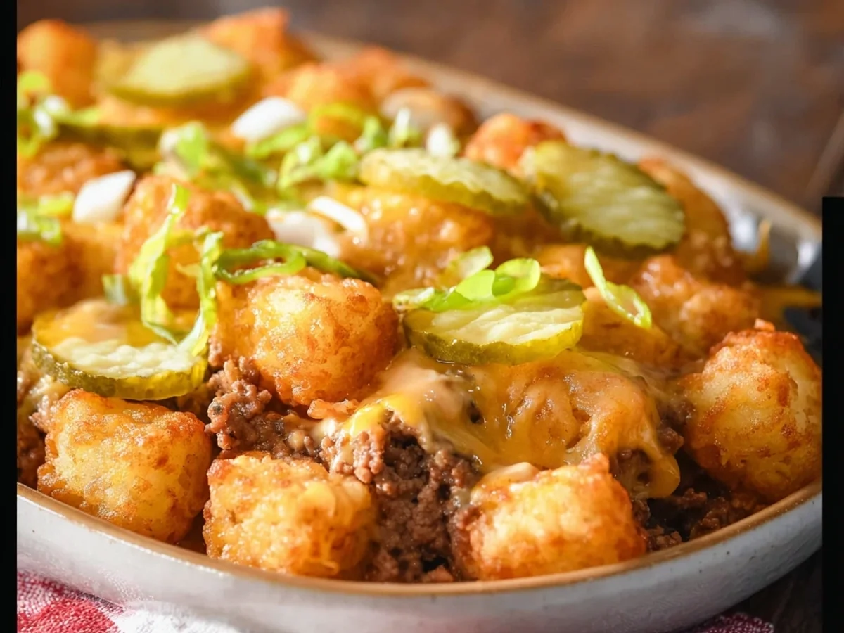 Homestyle Big Mac Tater Tot Casserole Recipe - Featured Image