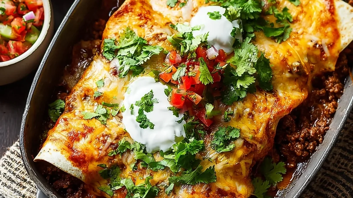 Homestyle Ground Beef Enchiladas: Simple & Hearty