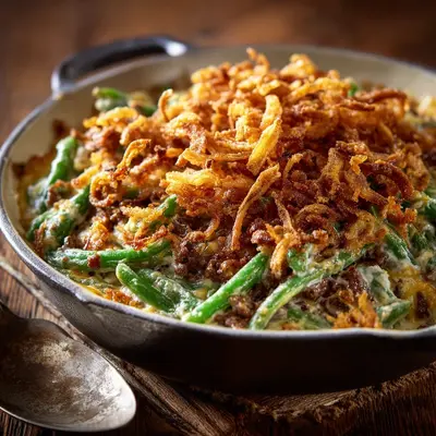Homestyle Hamburger Green Bean Casserole Dinner