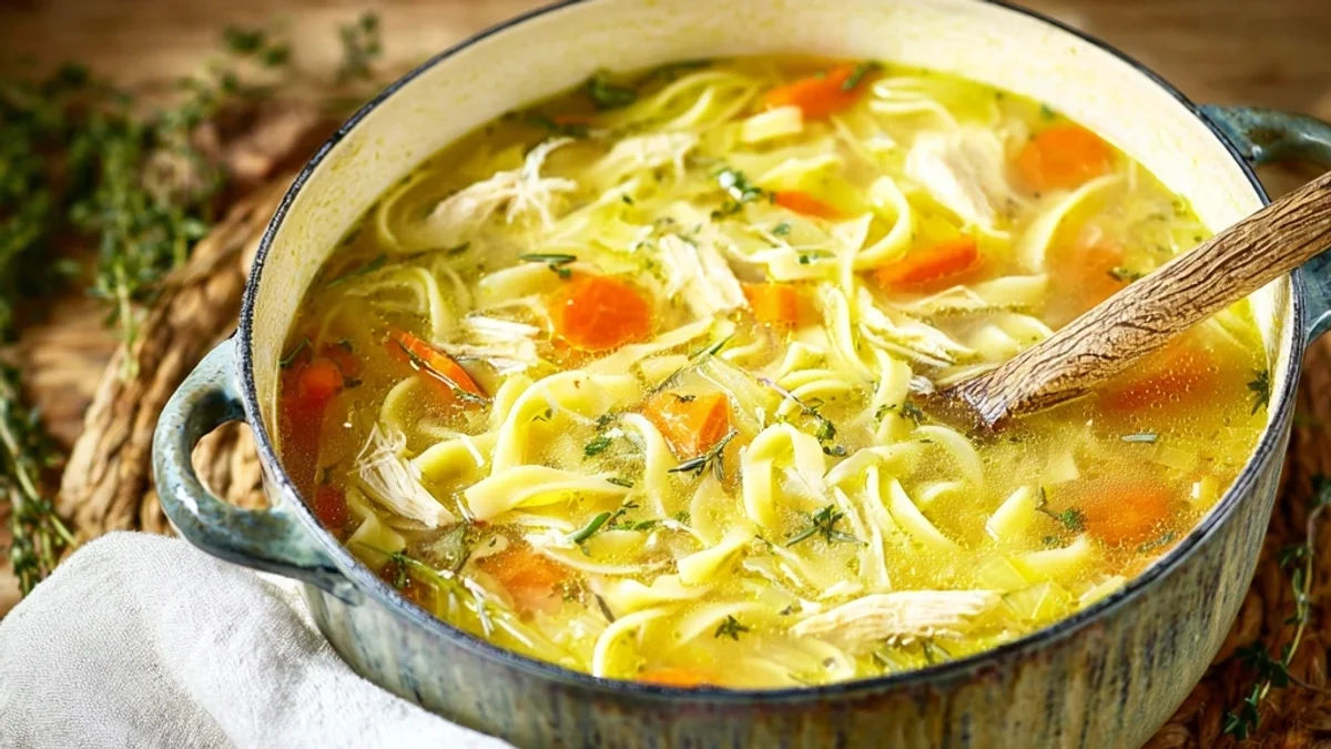 Homestyle Healing Chicken Noodle Soup: A Comforting Bowl
