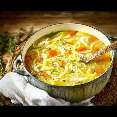 Homestyle Healing Chicken Noodle Soup: A Comforting Bowl