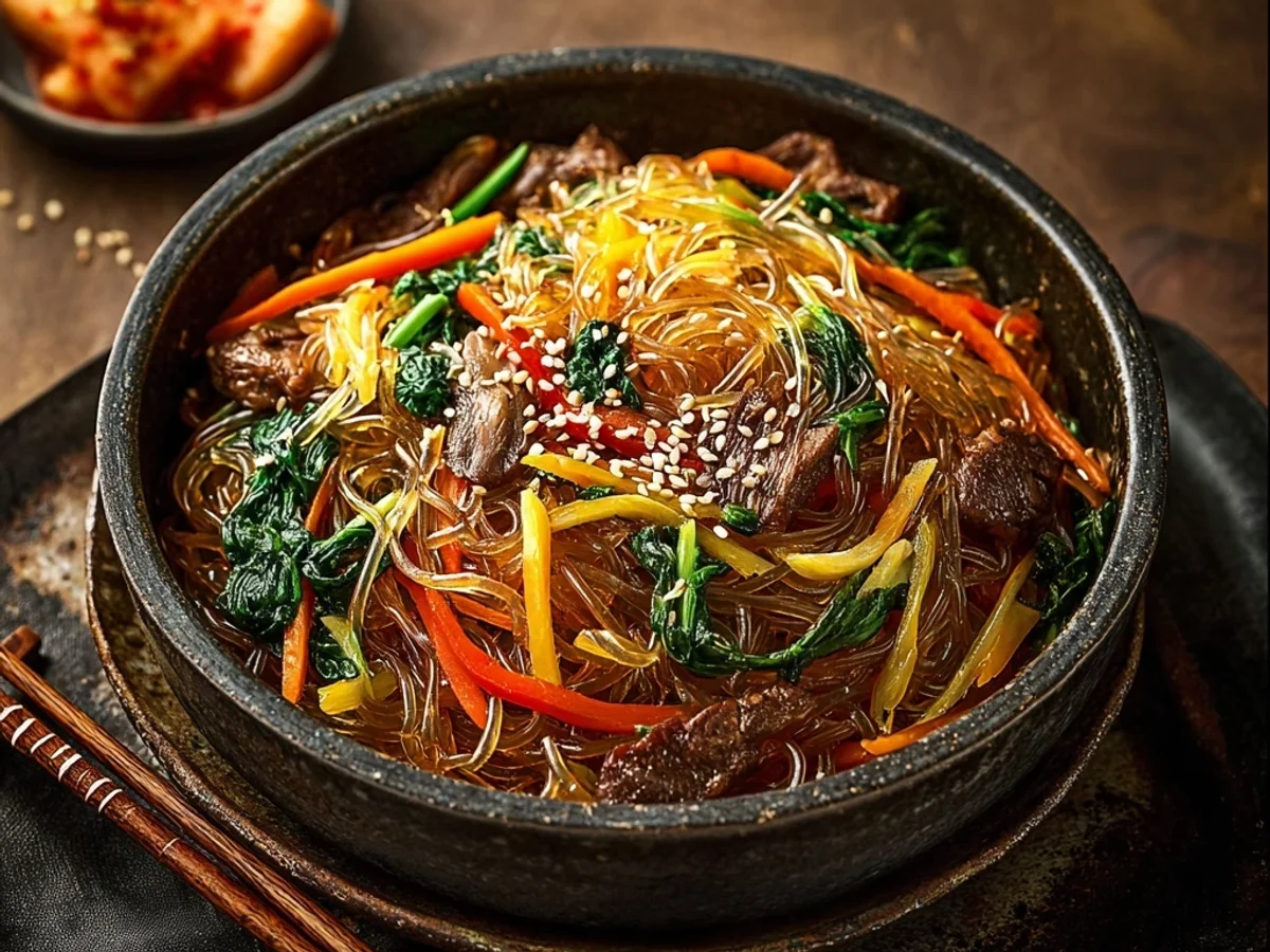 Homestyle Korean Japchae: A Flavorful Noodle Dish - Featured Image