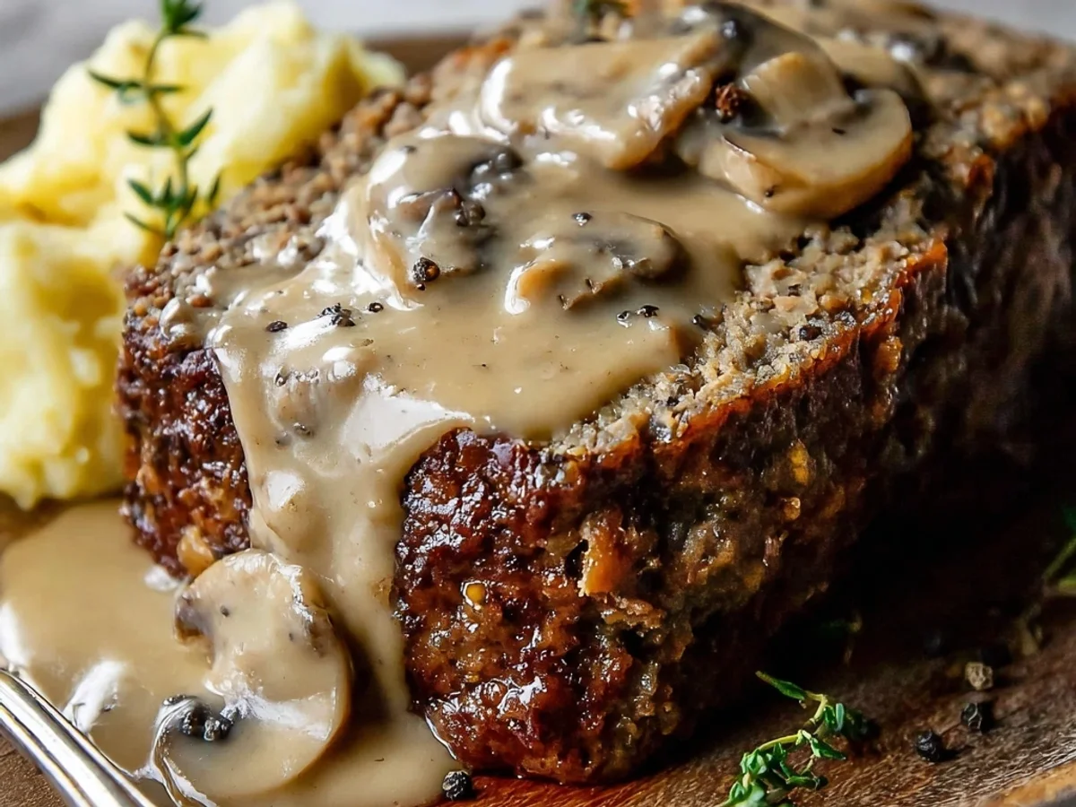 Homestyle Meatloaf with Mushroom Gravy: A Family Favorite - Featured Image