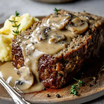 Homestyle Meatloaf with Mushroom Gravy: A Family Favorite