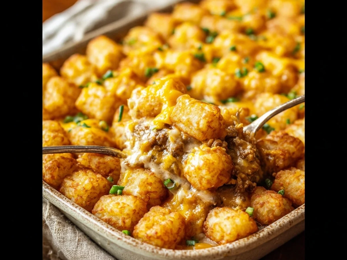 Homestyle Tater Tot Casserole Recipe: Cheesy Dinner Magic - Featured Image