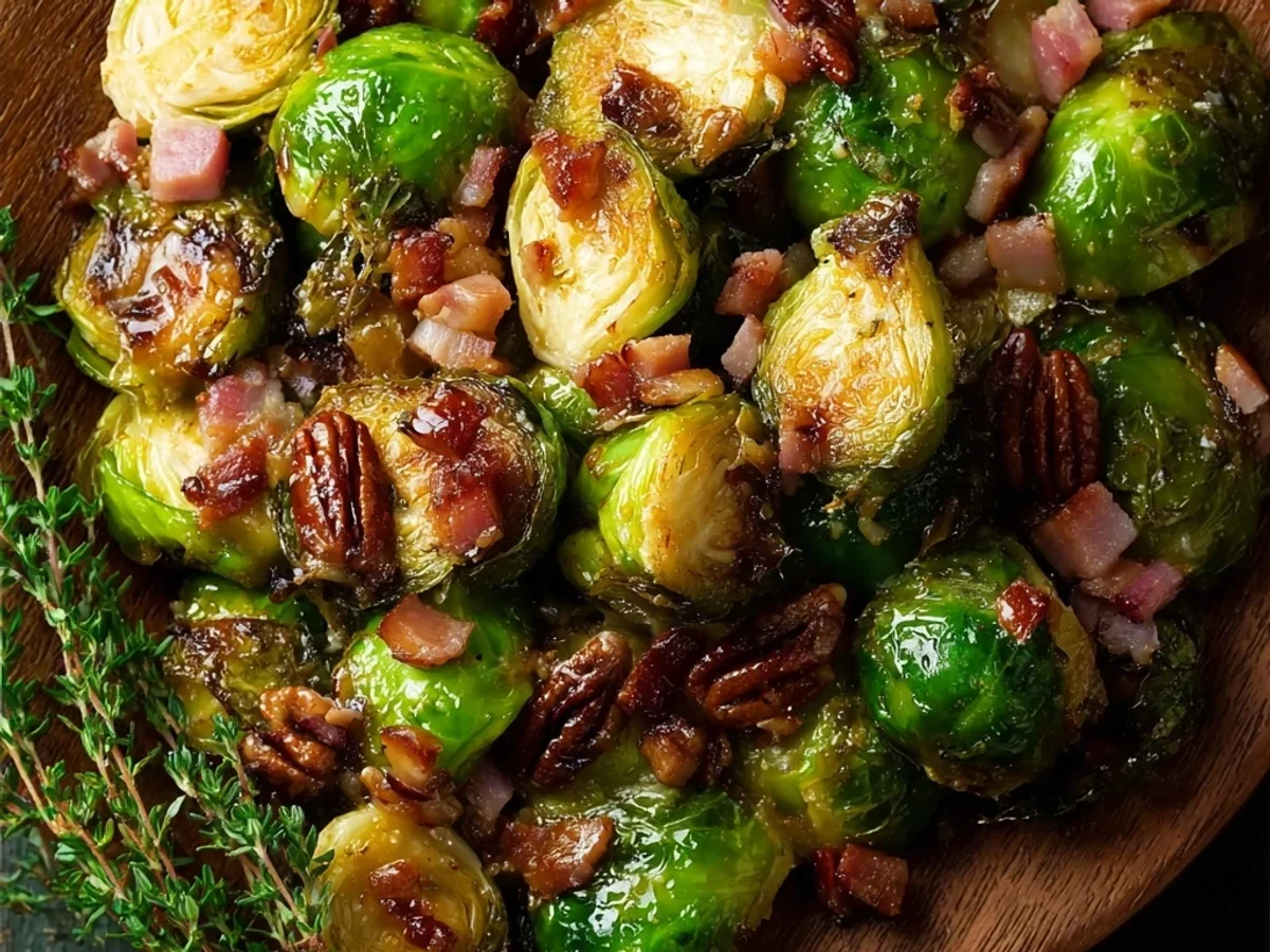 Honey Glazed Roasted Brussels Sprouts with a Zesty Kick - Featured Image