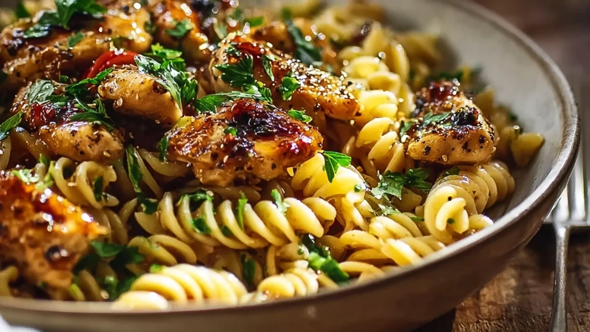 Honey Pepper Chicken Pasta: Sweet Heat Weeknight Wonder