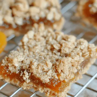 Irresistible Apricot Oatmeal Crumble Bars Recipe