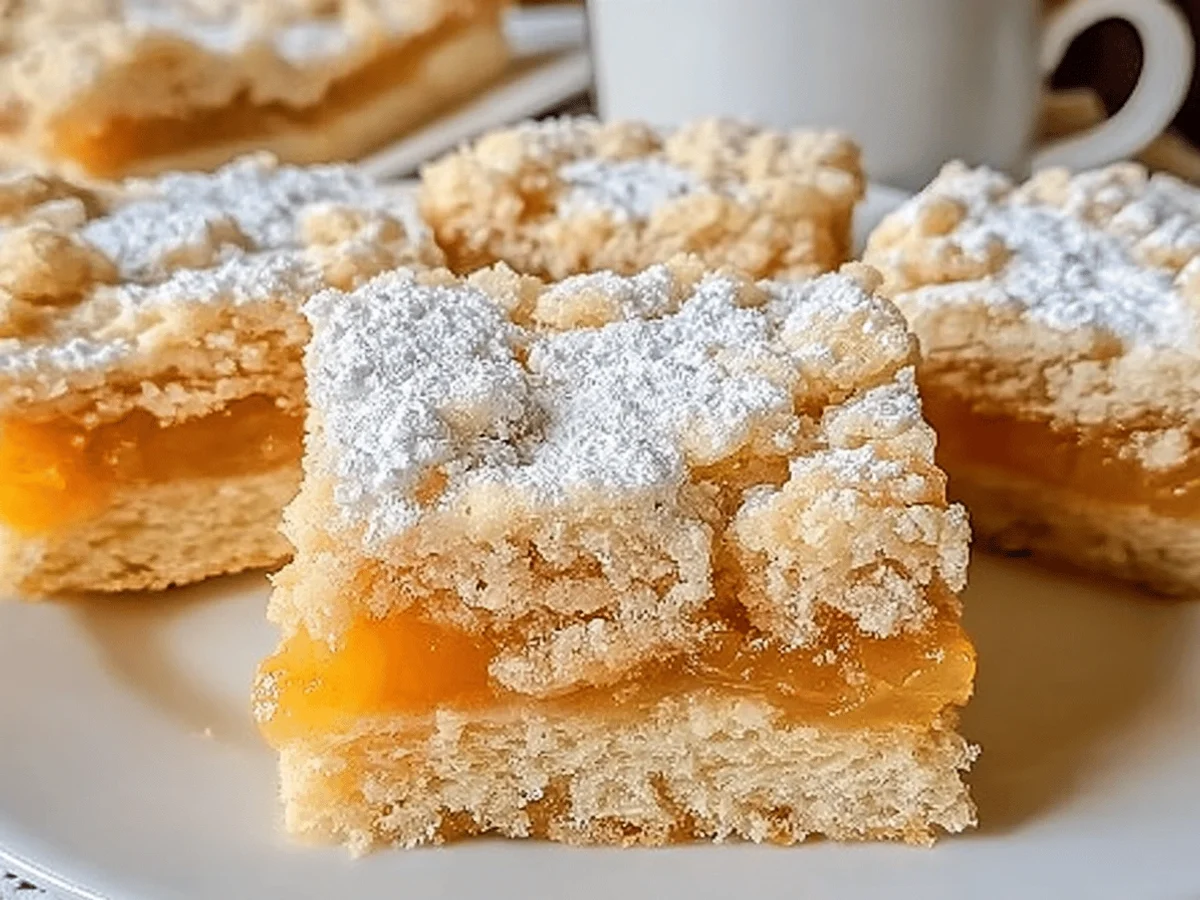 Irresistible Apricot Shortbread Bars Recipe - Featured Image