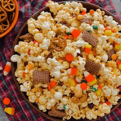Irresistible Harvest Popcorn Snack Mix Recipe