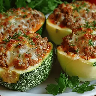 Irresistible Stuffed Zucchini Boats Recipe