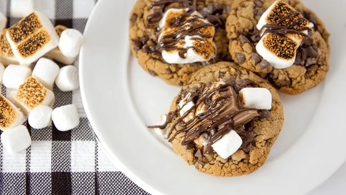 Irresistibly Gooey S'mores Crumbl Cookies Recipe