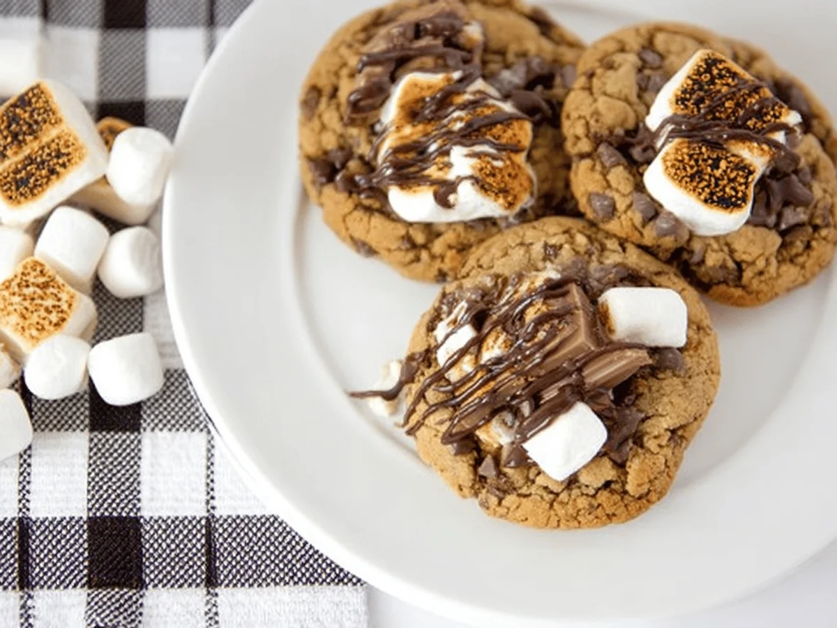 Irresistibly Gooey S'mores Crumbl Cookies Recipe - Featured Image