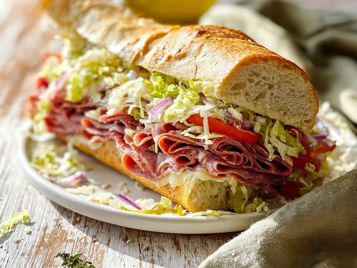 Italian Grinder Salad: Your Easy, Tangy Sandwich Bowl - Featured Image