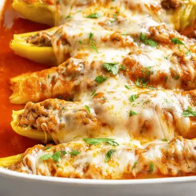 Italian Sausage Stuffed Banana Peppers Recipe