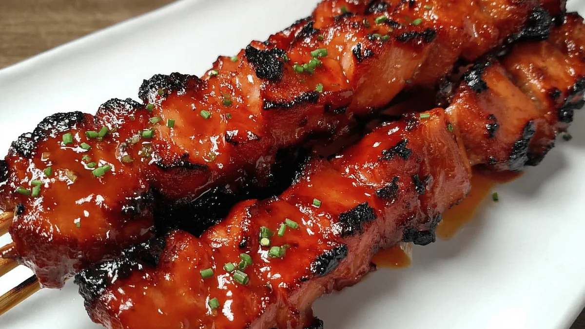 Juicy BBQ Pork Skewers Recipe