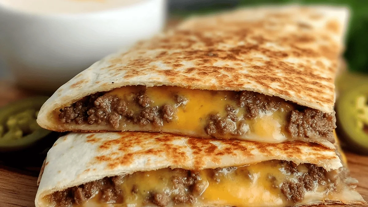 Juicy Blackstone Quesadilla Burger Recipe
