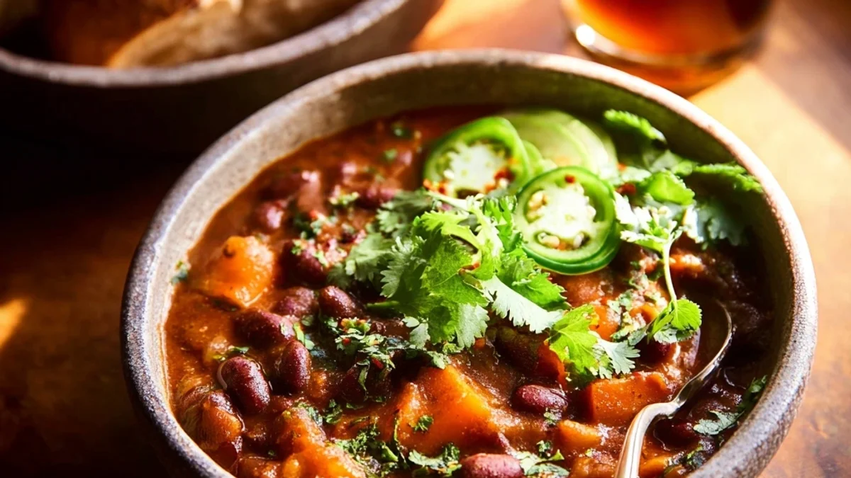 Kabocha Two-Bean Chili: Hearty Fall Comfort