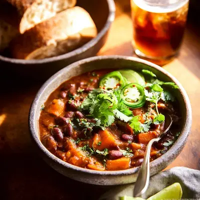 Kabocha Two-Bean Chili: Hearty Fall Comfort