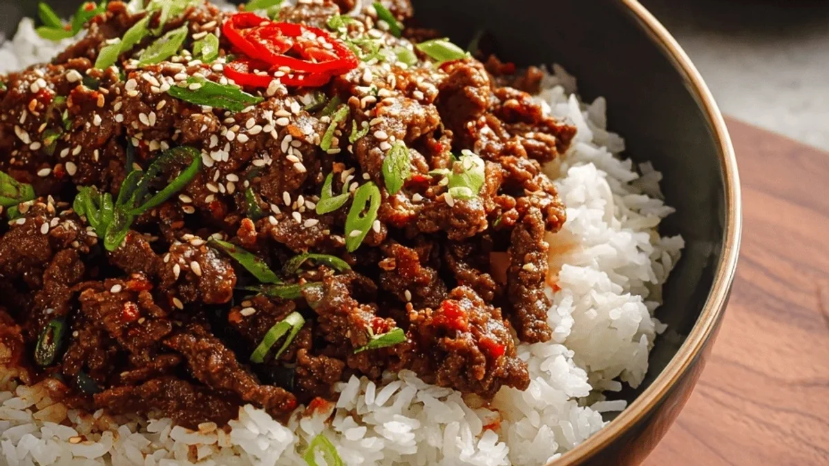 Korean Beef Bowl: Quick & Tasty Weeknight Magic