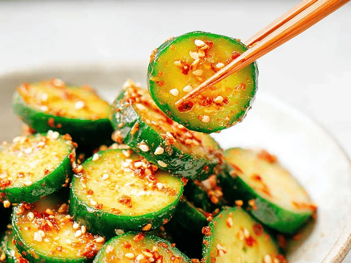 Korean Cucumber Salad Recipe - Quick & Refreshing - Featured Image