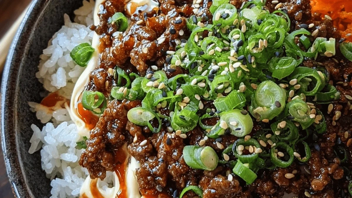 Korean Ground Beef Bowl: Quick & Delicious Weeknight Fix