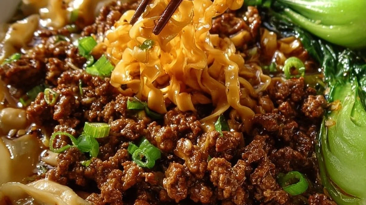 Lamb Potsticker Noodle Bowl: Quick, Bold Flavor