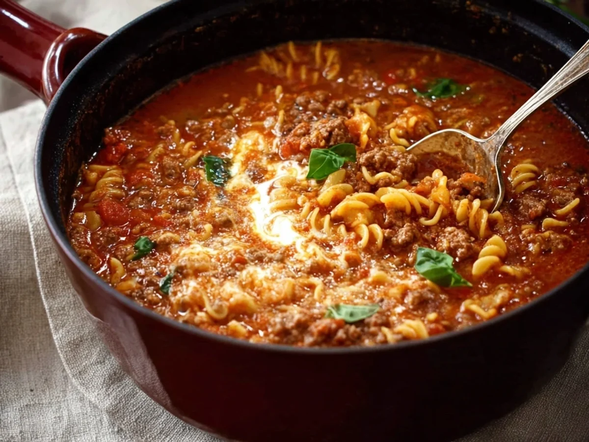 Lasagna Soup: Quick & Comforting Weeknight Meal - Featured Image