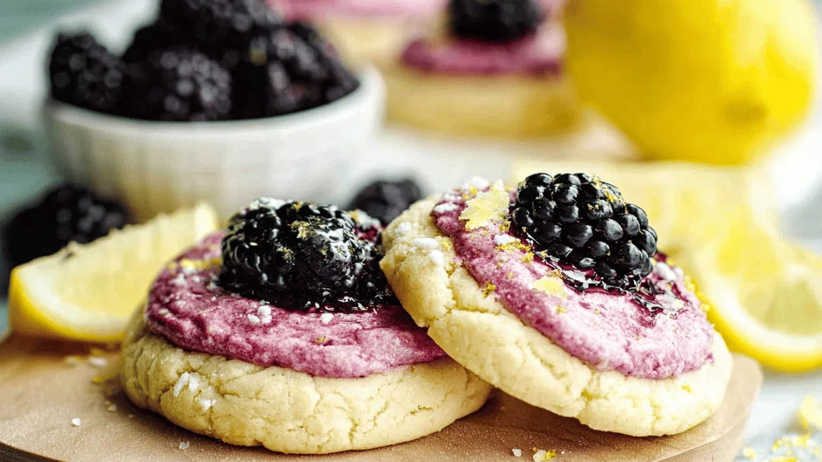 Lemon Blackberry Cookies Recipe - A Sweet and Tangy Treat