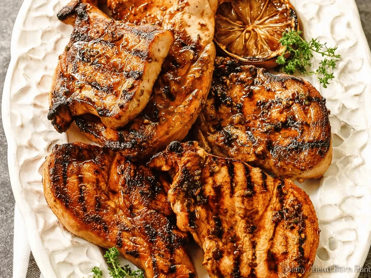 Lemon Garlic Pork Marinade Recipe - Featured Image