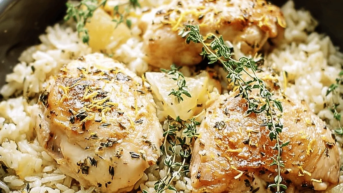 Lemon Herb Chicken Rice: My Cozy Weeknight Go-To