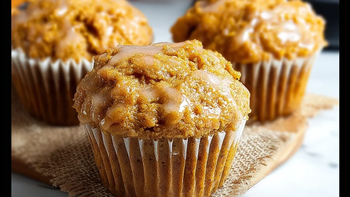Light Greek Yogurt Pumpkin Muffins