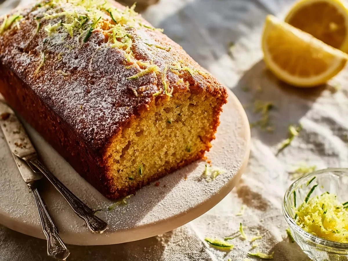 Luscious Lemon Zucchini Bread with Bright Glaze - Featured Image